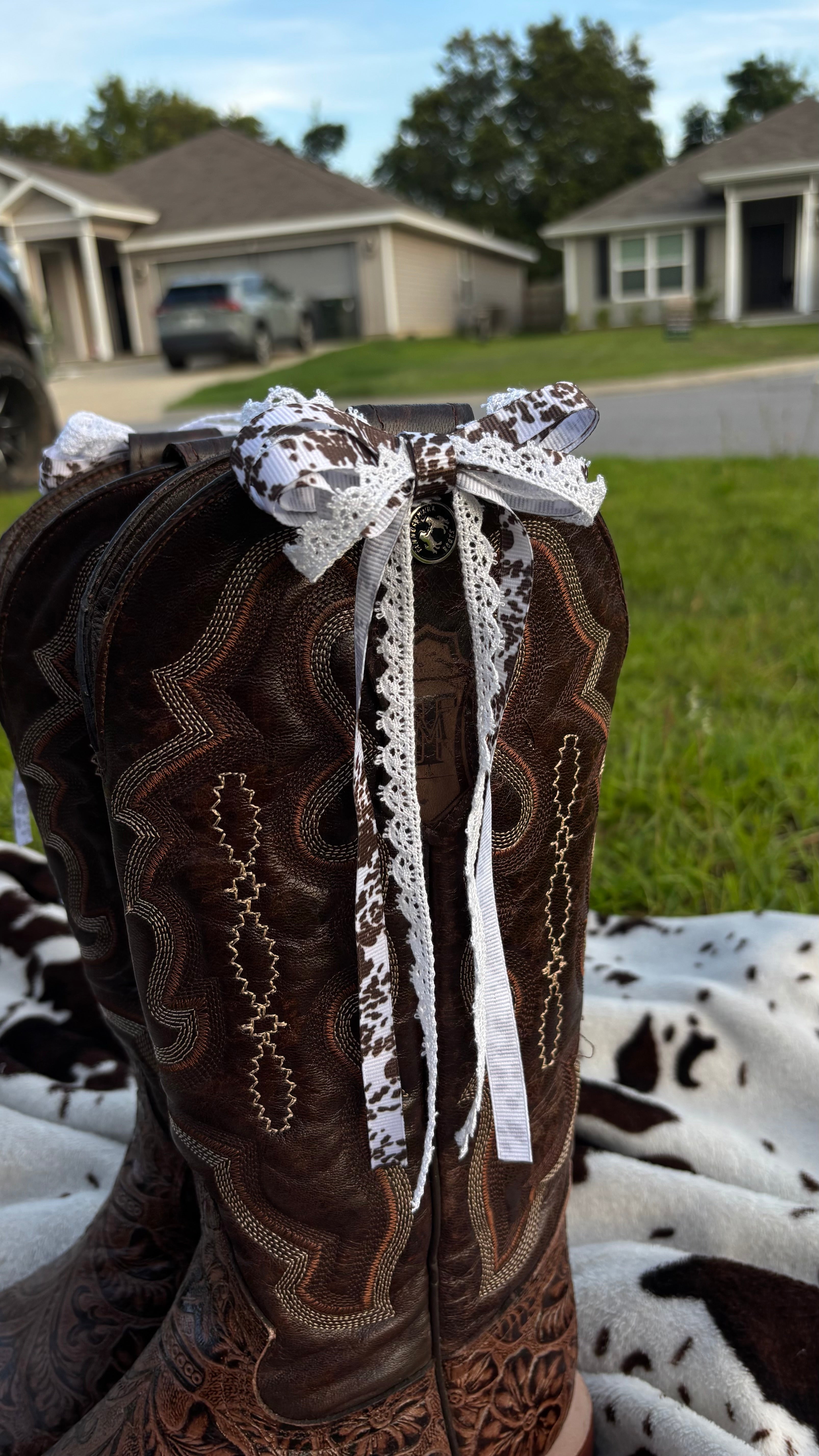 Cattle coquette Boot Bows￼