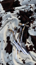 Cheetah print Boot Bows
