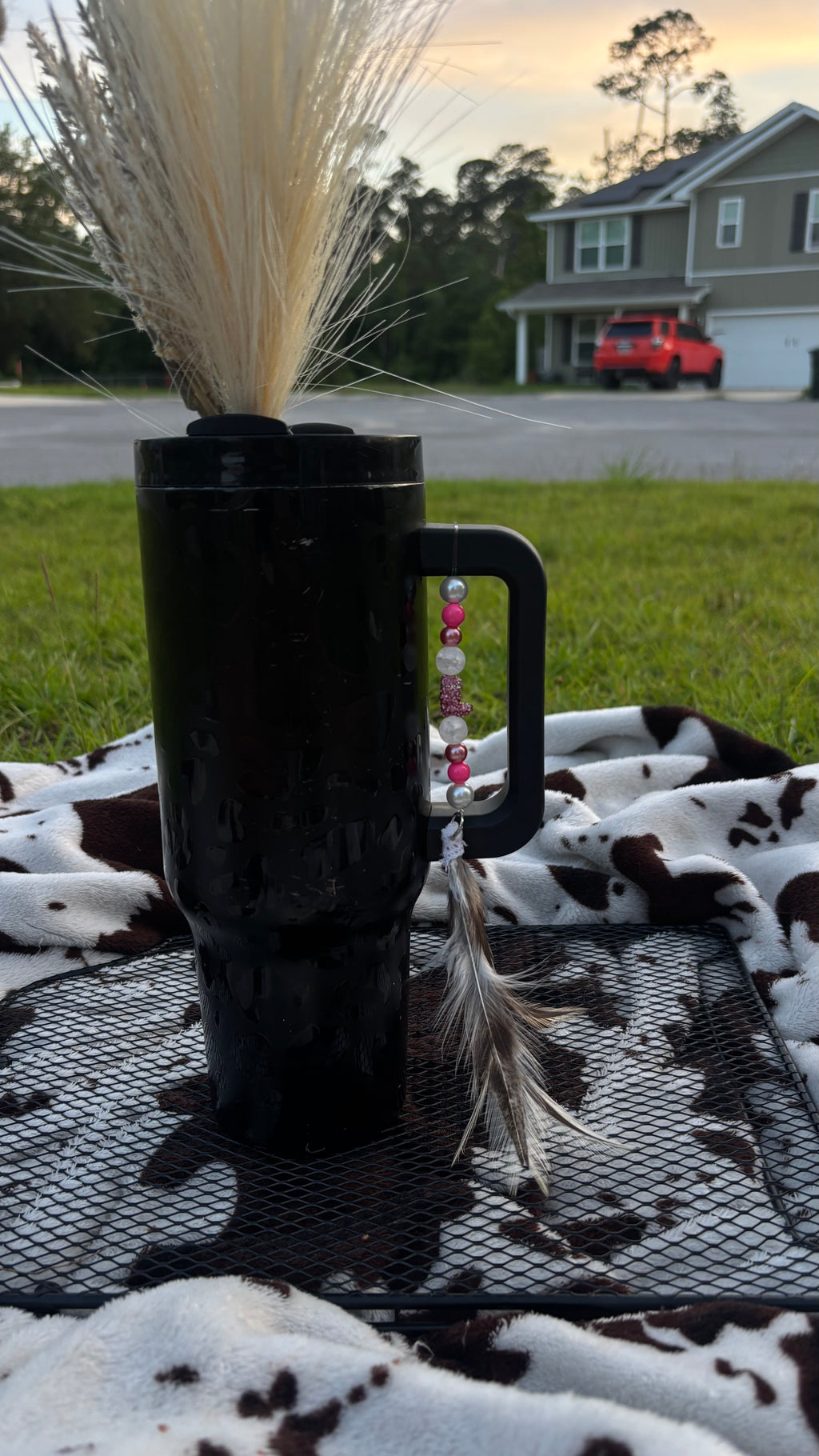 Pink Native Tumbler Tassel