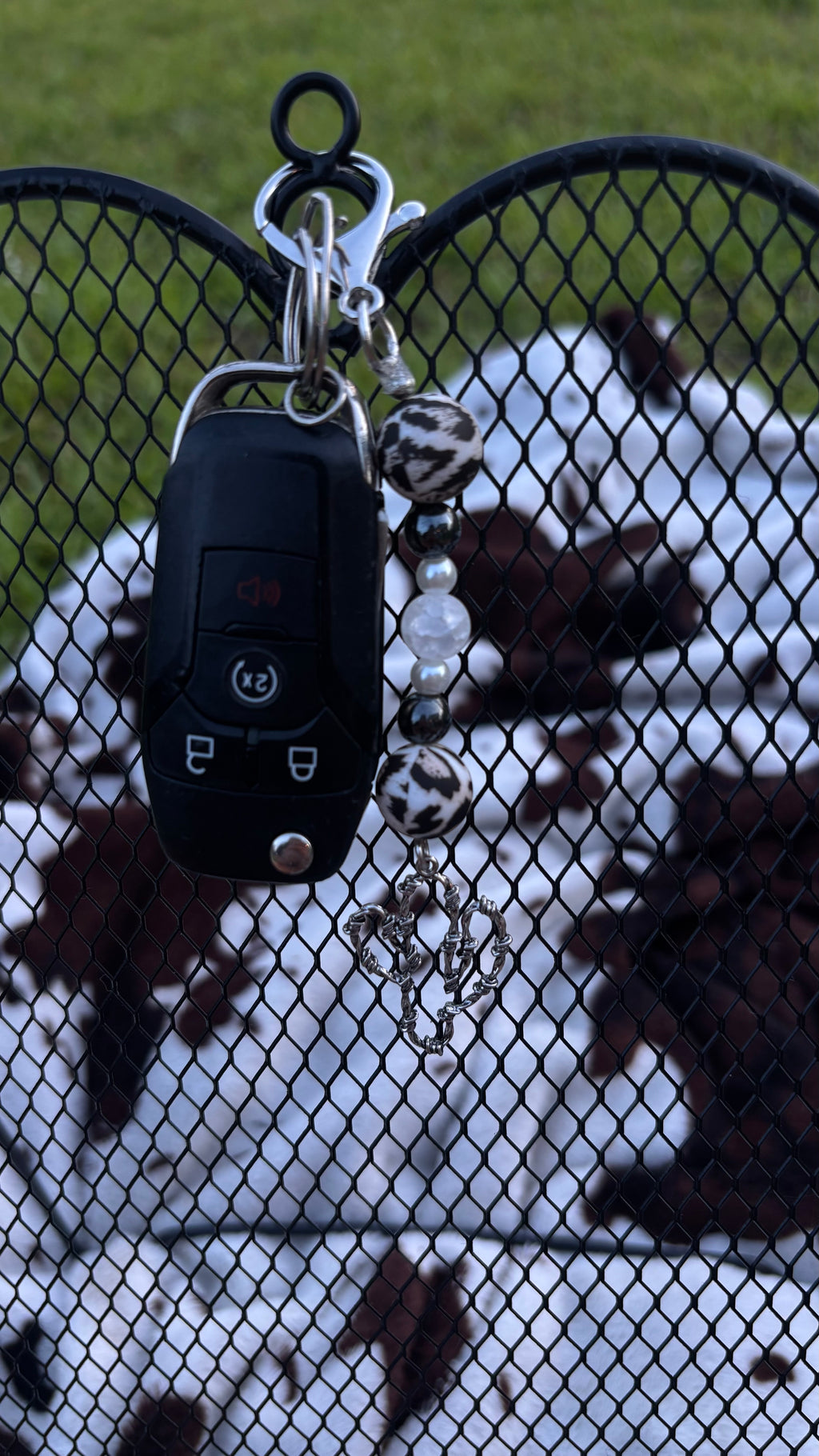 Prickly Feline Key Chain