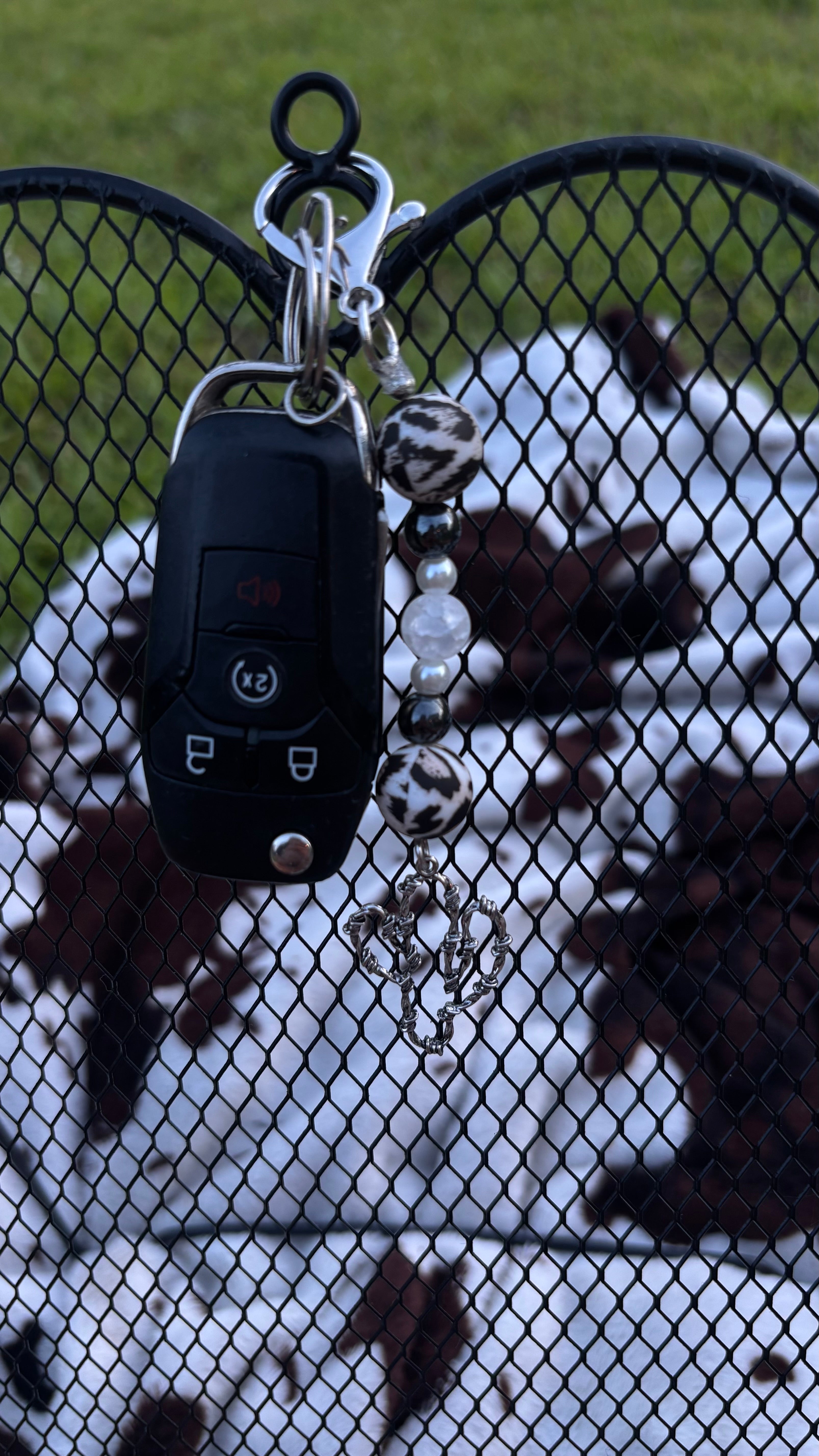 Prickly Feline Key Chain