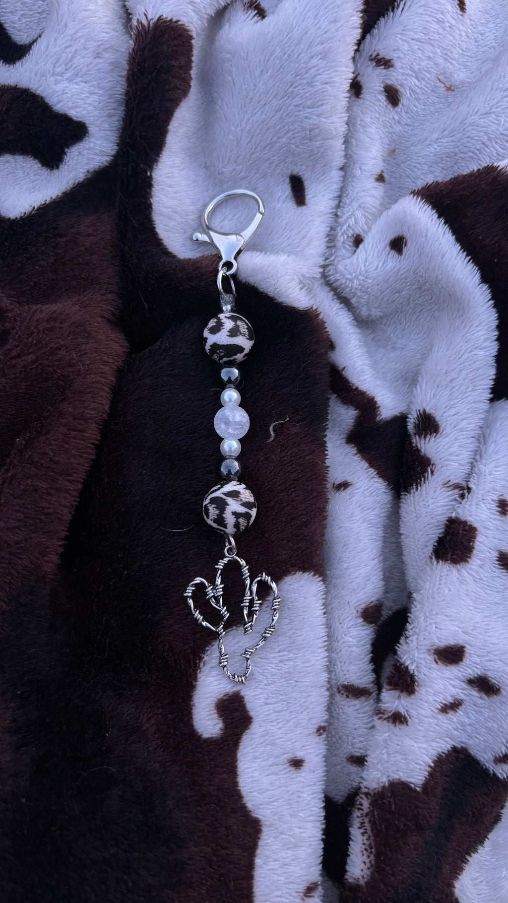 Prickly Feline Key Chain