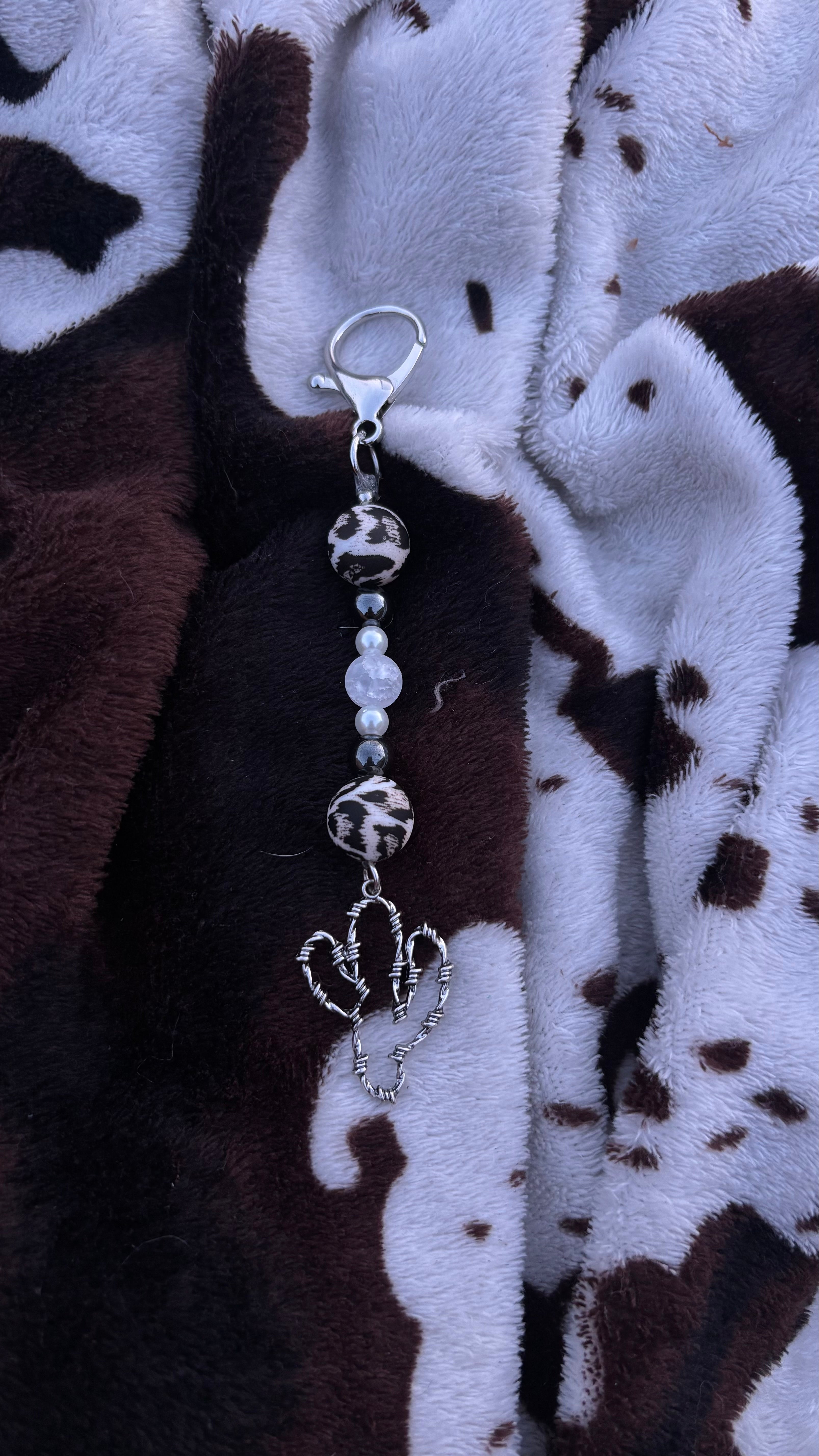 Prickly Feline Key Chain