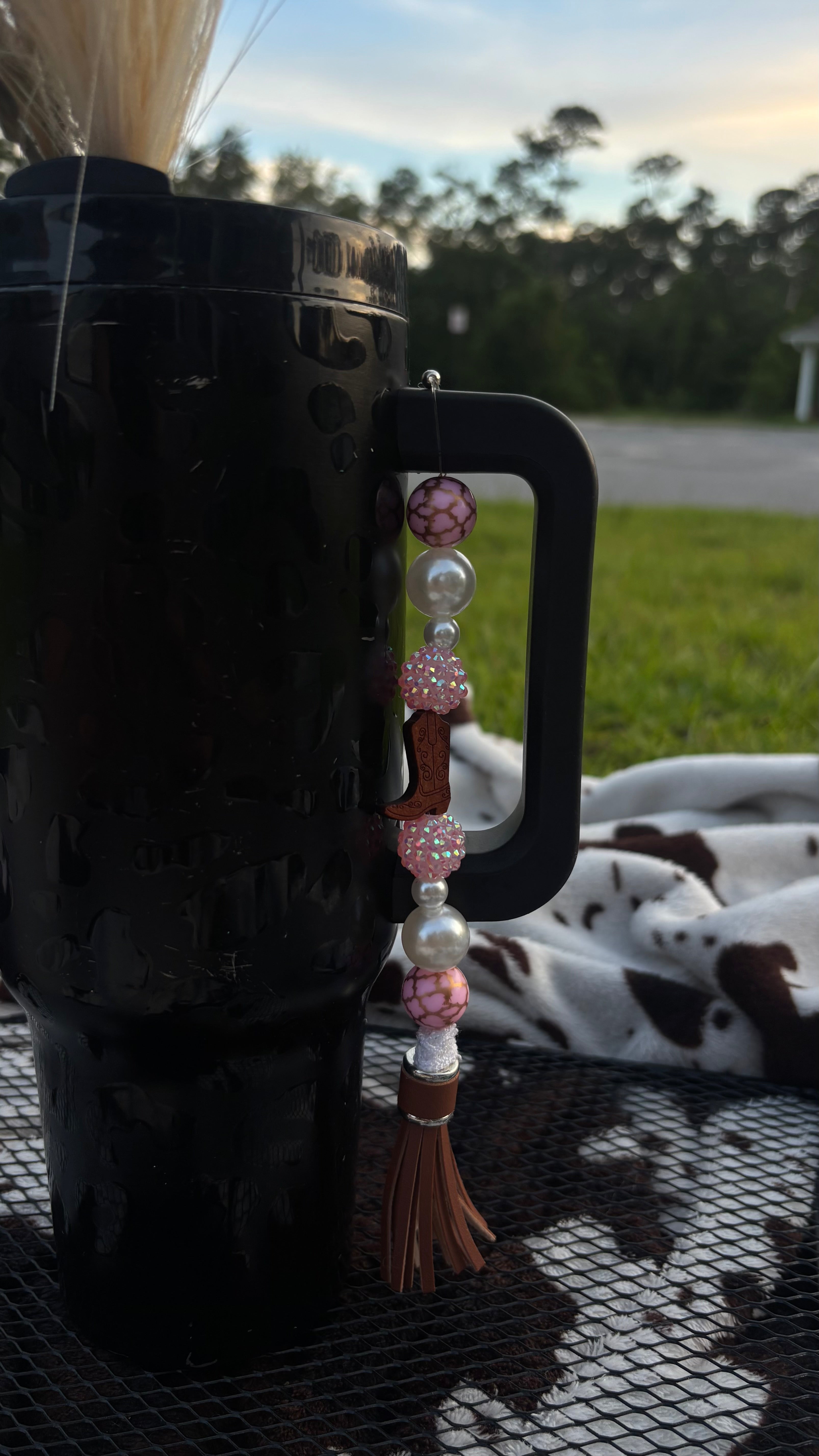 Pink sands Tumbler Tassel